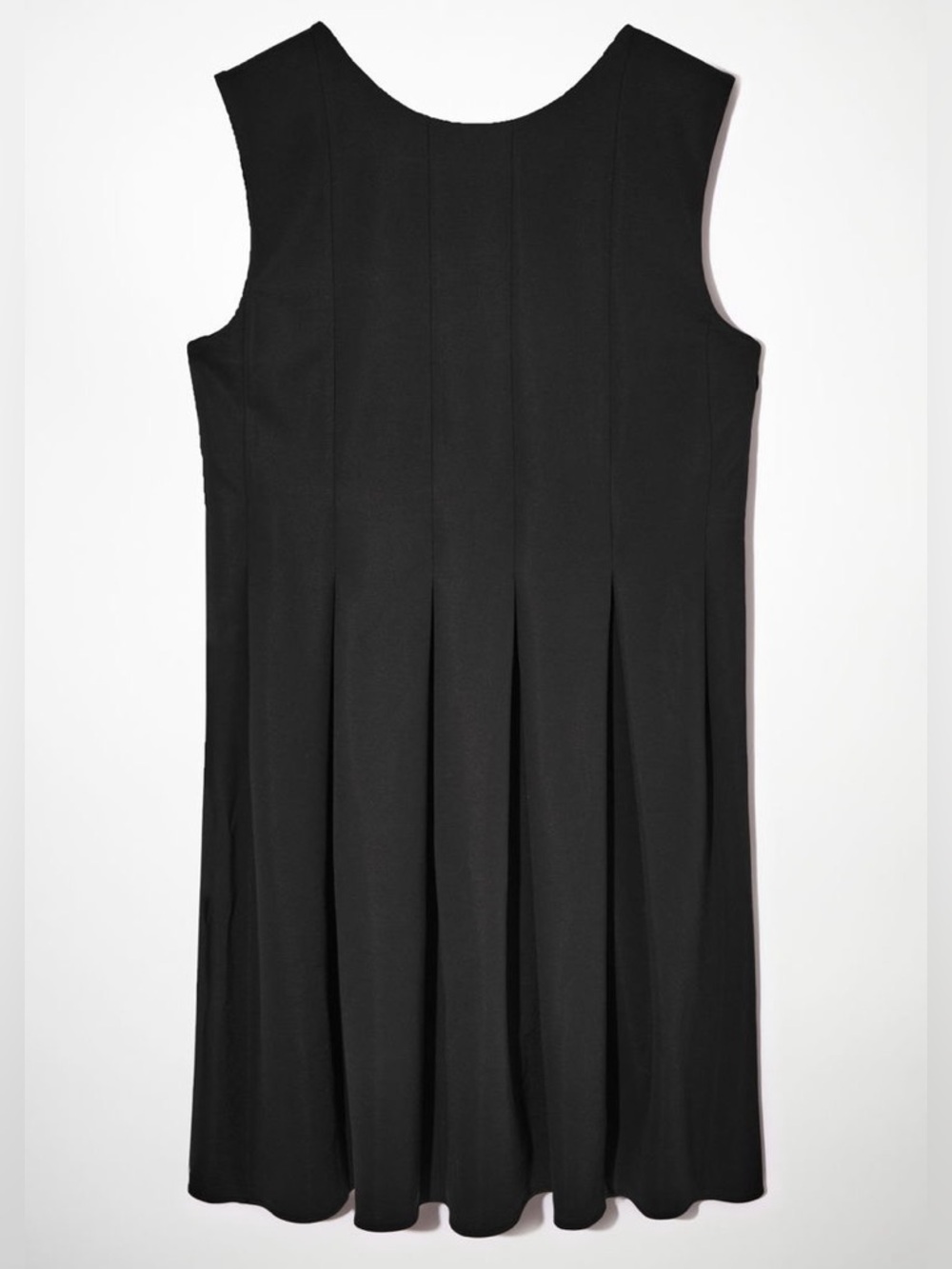 COS Black Sleeveless Pleated Mini Dress | Size XS
